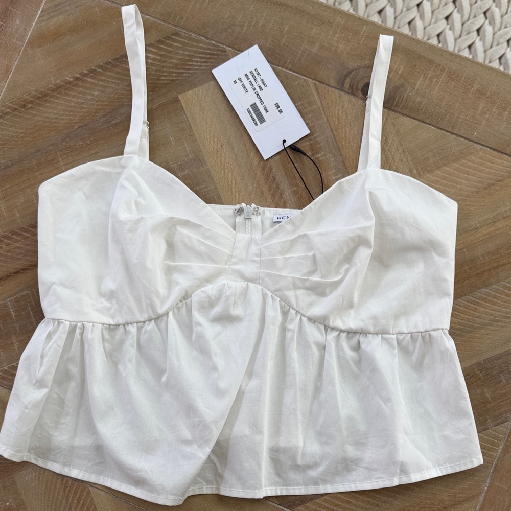 Meg Poplin Cropped Tank